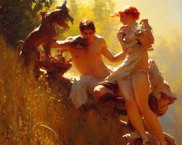 Image similar to the art of painting. highly detailed painting by gaston bussiere, craig mullins, j. c. leyendecker 8 k