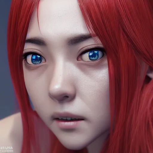 Image similar to rimuru looking into the camera, beautiful face, ultra realistic, fully clothed, intricate details, highly detailed, 8 k, photorealistic, octane render, unreal engine, photorealistic, portrait