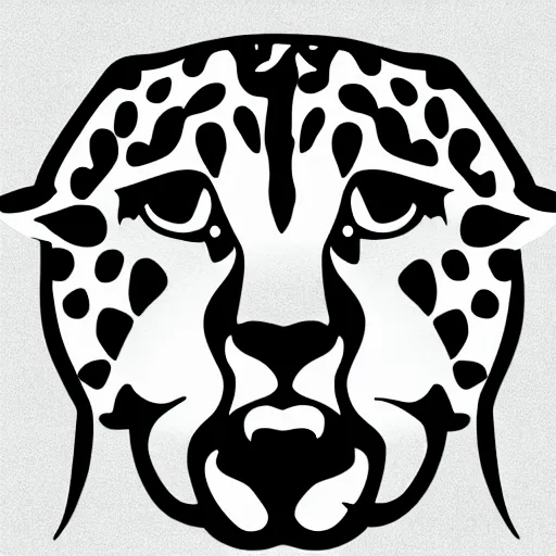 Image similar to professional logo detailed vector cheetah