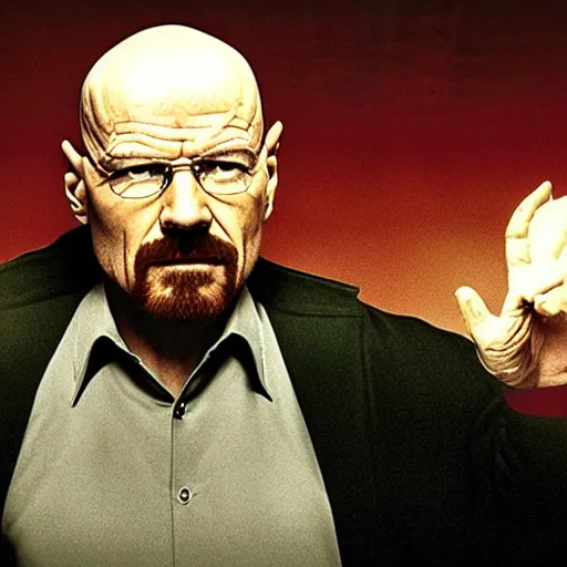 Prompt: Walter white as kingpin,