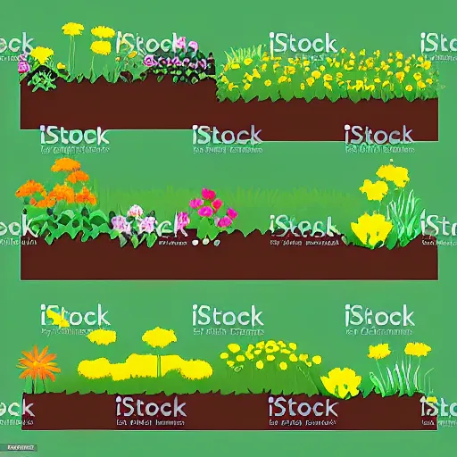 Prompt: vector art that indicates that garden work is happening in the zone