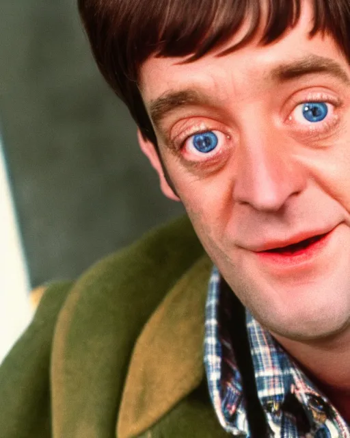 Prompt: film still close - up shot of rodney trotter from the tv show only fools and horses. photographic, photography