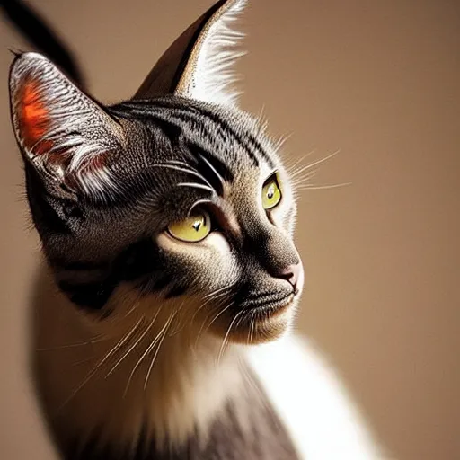 Image similar to a feline goat - cat - hybrid, animal photography