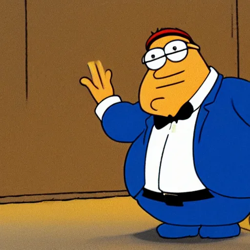 Prompt: A still of Peter Griffin depicted as a muppet