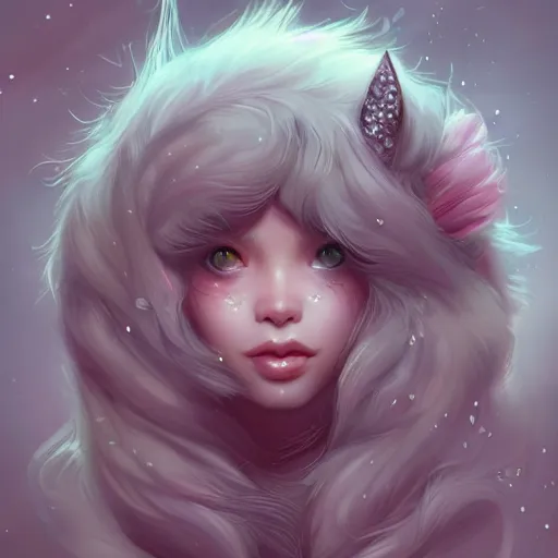 Image similar to a cute cat, gorgeous, amazing, elegant, intricate, highly detailed, digital painting, artstation, concept art, sharp focus, illustration, art by Ross tran