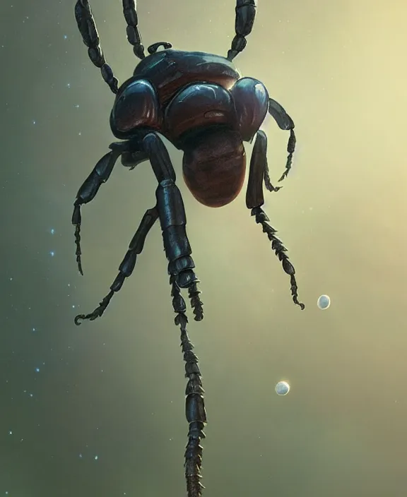 Image similar to simplicity, portrait of an alien insect fungus creature, adorable, childlike, milky way environment, ultra realistic, concept art, intricate details, cheerful, highly detailed, photorealistic, octane render, 8 k, unreal engine. art by christopher marley and artgerm and greg rutkowski and alphonse mucha