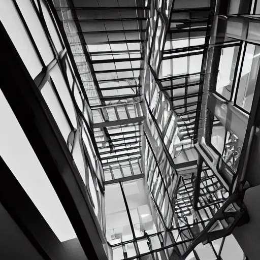 Image similar to focus shot of escher building architecture design