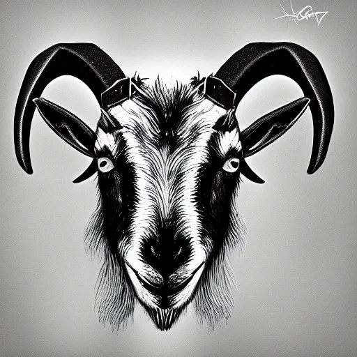 Prompt: heavy metal goat