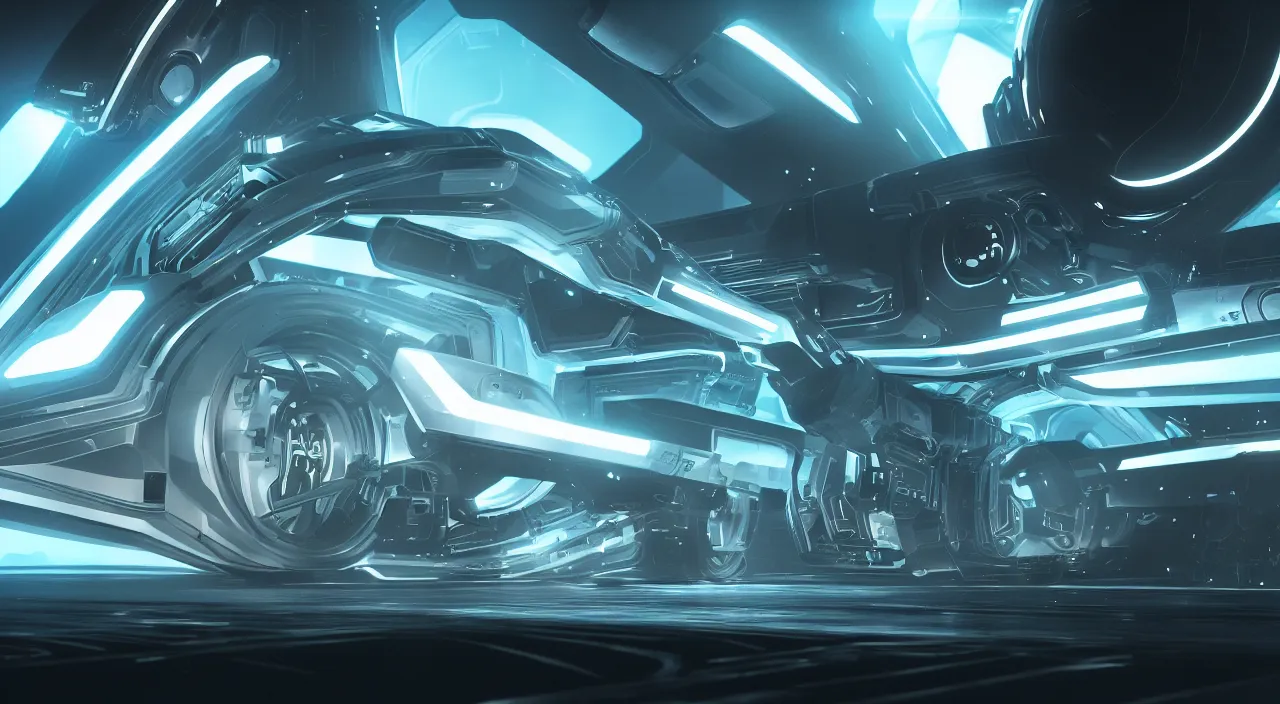 Image similar to concept art from tron and black mirror, futuristic, ultra realistic, concept art, intricate details, highly detailed, photorealistic, octane render, 8 k