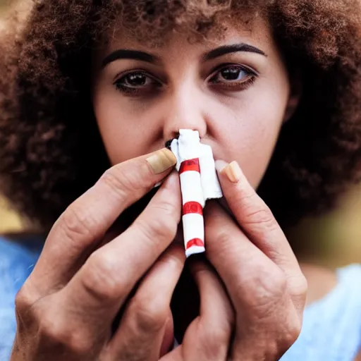 Image similar to cigarette in woman's hand