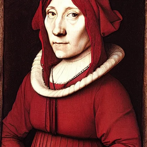 Image similar to red chalk skudy of a young woman. by hans holbein the younger.