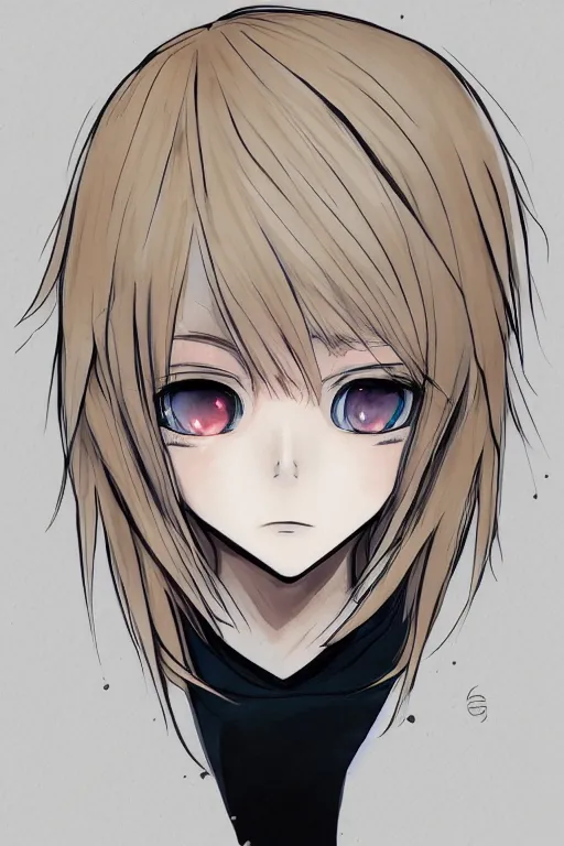 Prompt: blonde hair boy anime character, symmetrical, highly detailed, digital art, sharp focus, trending on art station, blue eyes, pastel colours, chibi