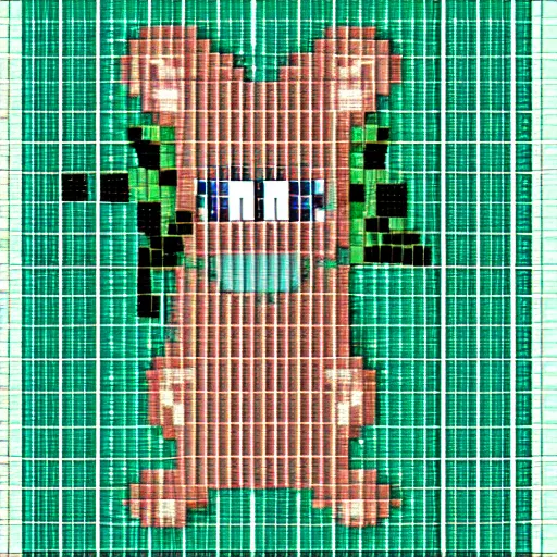 Prompt: possum, pixelart