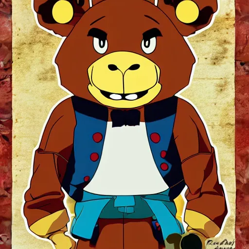 Image similar to Anime Freddy Fazbear Poster