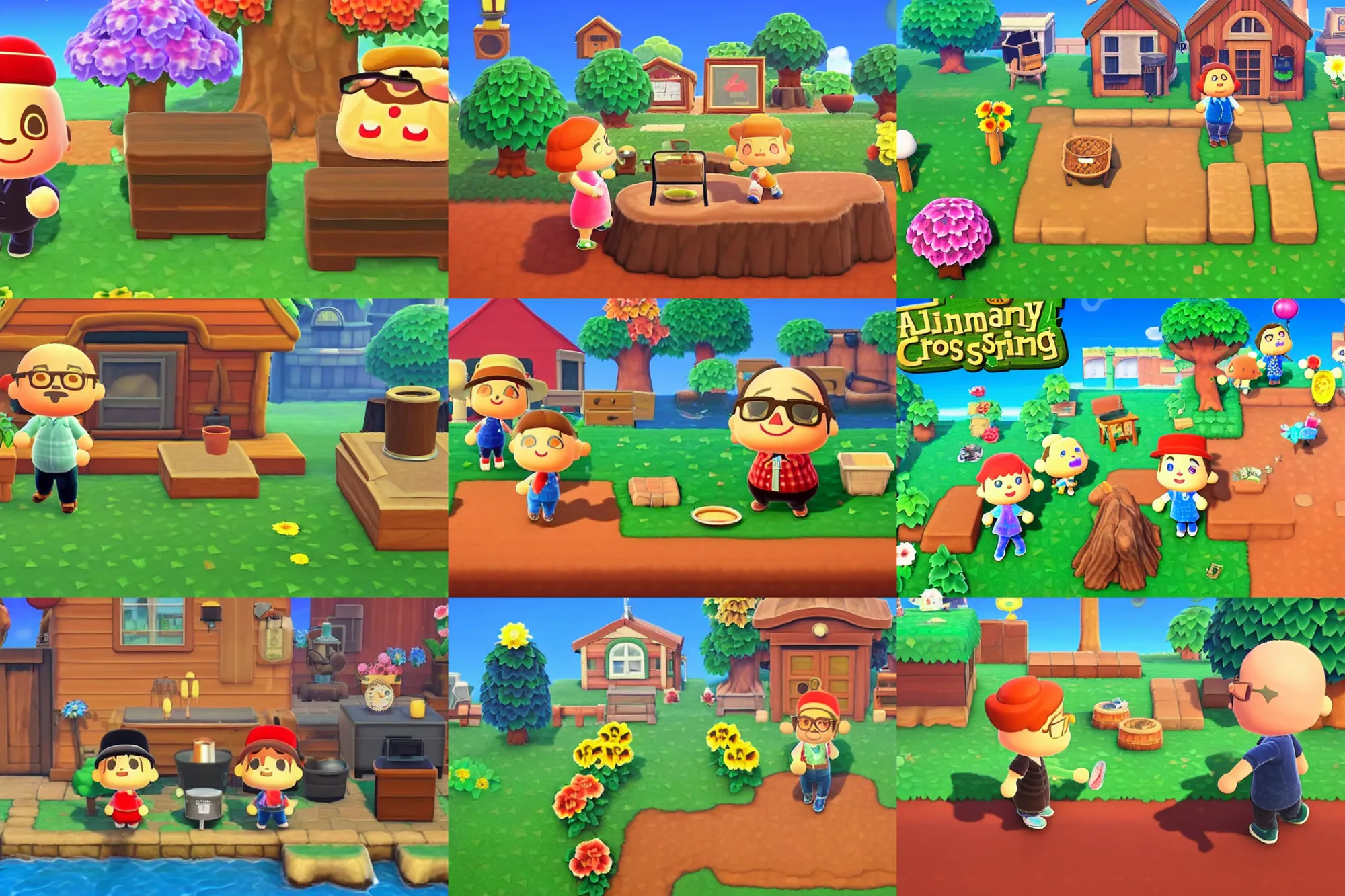 Prompt: a promotional gameplay screenshot of danny devito in the video game animal crossing. 3 d rendering. very detailed