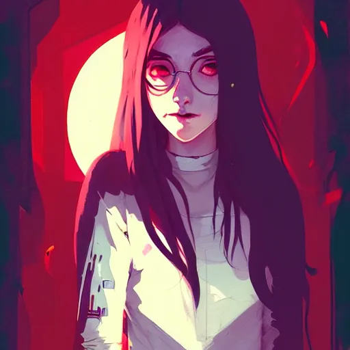 Prompt: portrait of sally face, by ross tran and atey ghailan, by greg rutkowski, by greg tocchini, by james gilleard, by joe fenton, by kaethe butcher, dynamic lighting, grunge aesthetic
