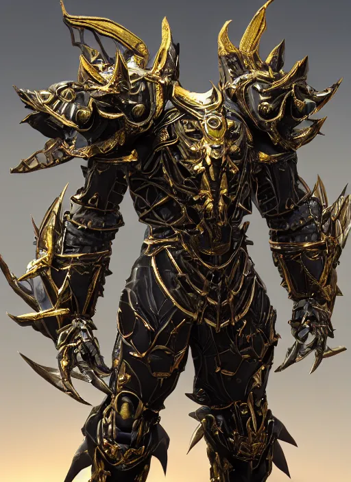 Prompt: a photorealistic 3D render of a full body dark side knight (as an archetypal DnD isekai Demon Lord from Final Fantasy) wearing power armor made of gold and silver and organic floral components, inspired by Fallout, unreal engine, octane render, cinematic lighting, a sense of evil, detailed hard surface boss character concept art, character design, hyper realism, high detail, depth of field, stunning cgsociety, HD, HDR, 4k