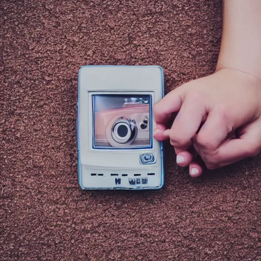 Image similar to vhs video of a couple holding their hands