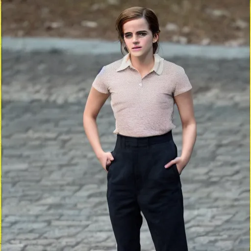 Prompt: Emma Watson in Ted Lasso (2020 TV show) very detailed 8k quality hyperrealistic