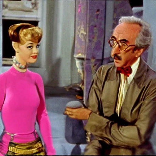 Prompt: scene from the pink panther with peter sellers