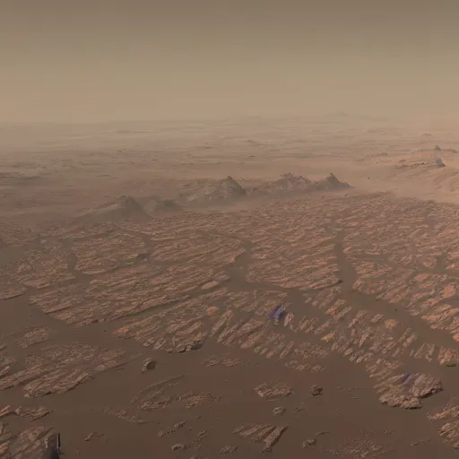 Image similar to A city on mars 4k detail