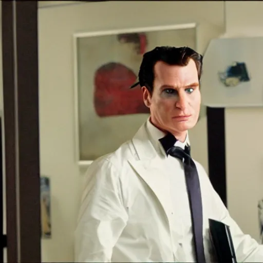 Image similar to Patrick Bateman in a Pixar movie