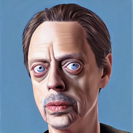 Prompt: “Portrait of Steve Buscemi as Captain America photorealistic high detail”