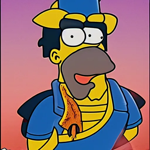 Prompt: homer simpson as jack sparrow