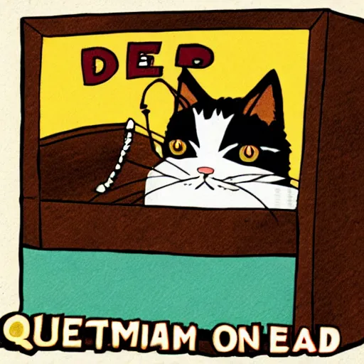 Image similar to Quantum cat dead/undead in a box