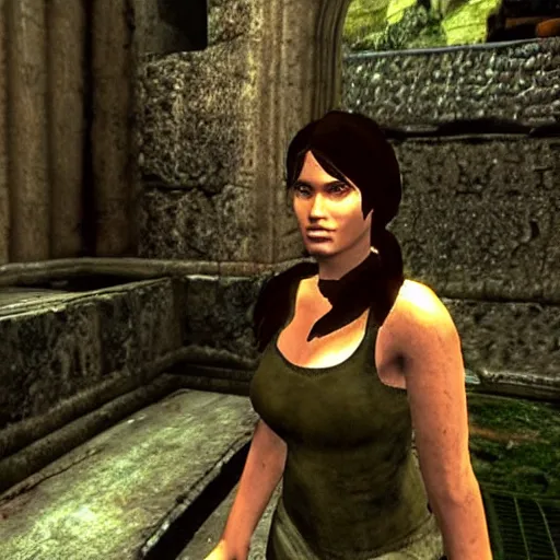 Image similar to an in-game screenshot of Adele in Tomb Raider (1996) PlayStation one 1