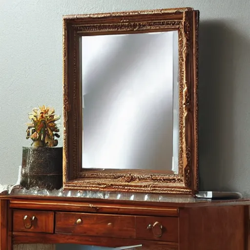 Image similar to a mirror reflecting a mirror