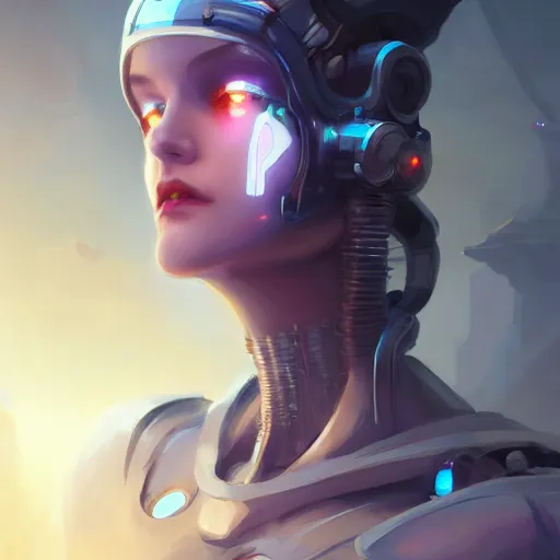 Image similar to portrait of a beautiful cybernetic villainess, cyberpunk concept art by pete mohrbacher and artgerm and wlop and greg rutkowski and deathburger, digital art, highly detailed, intricate, sci-fi, sharp focus, Trending on Artstation HQ, deviantart, unreal engine 5, 4K UHD image