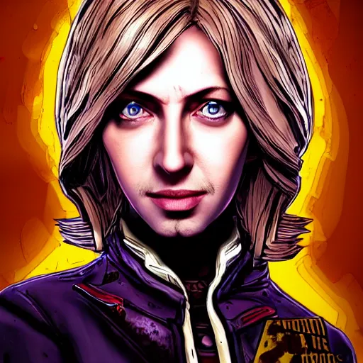 Prompt: alla pugacheva portrait, borderlands, tales from the borderlands, the wolf among us, comic, cinematic lighting, studio quality, 8 k