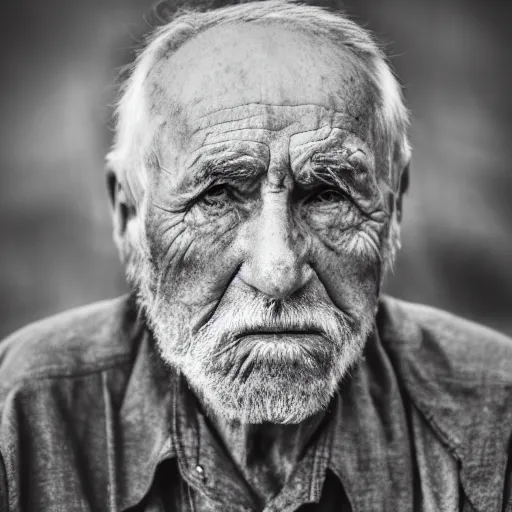 Prompt: portrait of an old man, 4k photo
