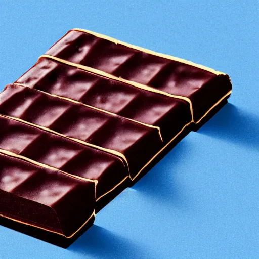 Image similar to blueprints of a section of a candy bar with 3 layers of chocolate, marzipan and nougat, by frank lloyd write, by mies van der roe, by hershey, volumetric lighting, rendered in octane, realistic shadows, 4k resolution