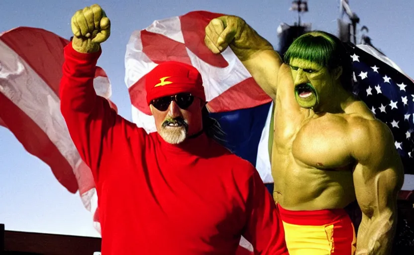 Prompt: Hulk Hogan as the president of United States,