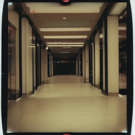 Image similar to Beautiful Photograph of a liminal polaroid of an empty mall