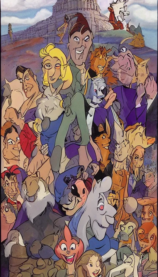 Image similar to the end of the world, by don bluth