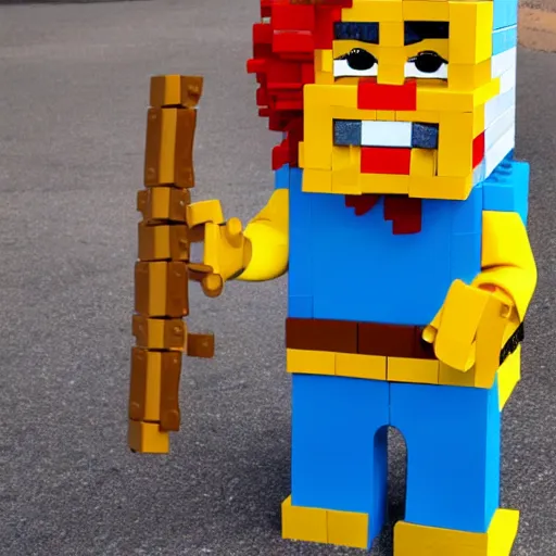 Image similar to chuckie finster made of legos