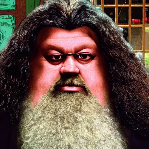 Prompt: ps 1 hagrid, low res