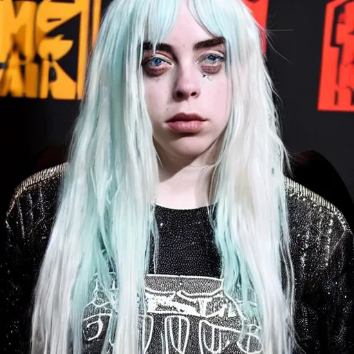 Prompt: billie eilish as the most beutiful woman in the world award winning