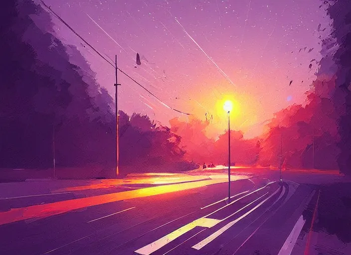 Prompt: A professional digital painting of with strange angles, by Alena Aenami, trending on Artstation