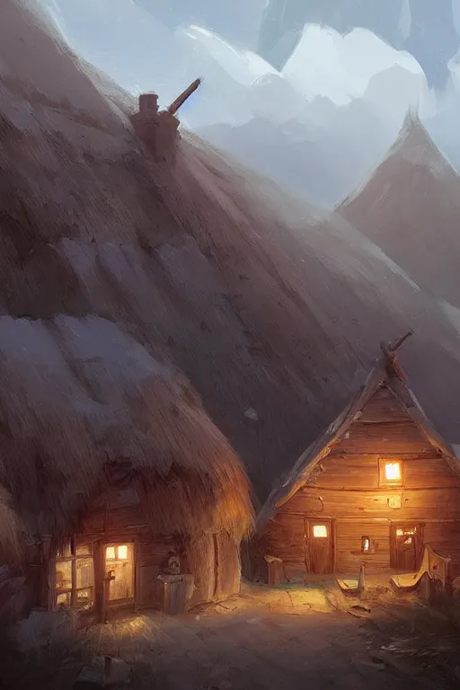 Prompt: wooden houses in an viking village on the icelandic coast , official fanart behance hd artstation by Jesper Ejsing, by RHADS and Makoto Shinkai and Lois van baarle and ilya kuvshinov and rossdraws