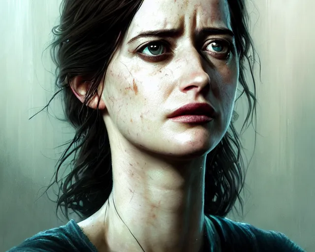 Prompt: highly detailed portrait of eva green, in the last of us, stephen bliss, unreal engine, fantasy art by greg rutkowski, loish, rhads, ferdinand knab, makoto shinkai and lois van baarle, ilya kuvshinov, rossdraws, tom bagshaw, global illumination, radiant light, detailed and intricate environment