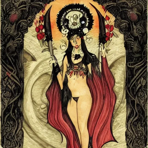 Image similar to persephone as goddess of death