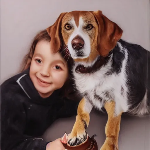 Image similar to eden ben zaken eating a dog, photorealistic, detailed