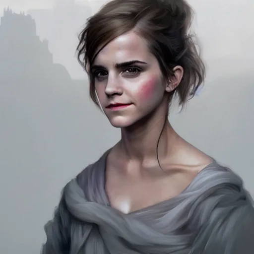 Prompt: Very funny Emma Watson looking like a monkey, colorful painting on grey scale face, powerful , magic, thunders, dramatic lighting, intricate, wild, highly detailed, digital painting, artstation, concept art, smooth, sharp focus, illustration, art by artgerm and greg rutkowski and alphonse mucha, footage