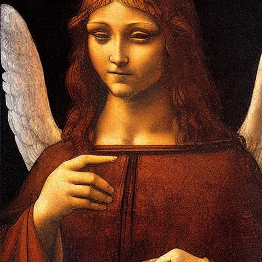 angel paintings by leonardo da vinci