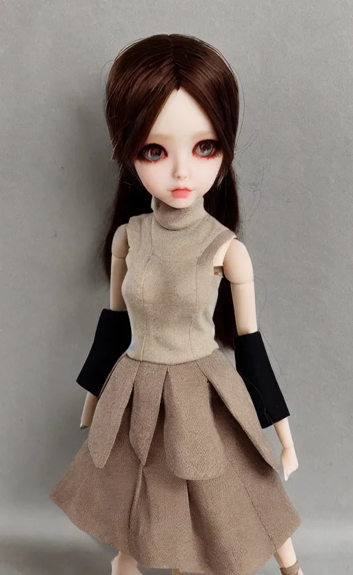 Image similar to dollfie in Sleeveless turtleneck baroque dress