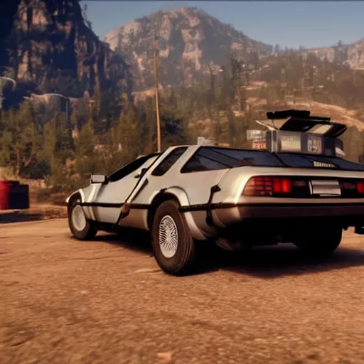 Image similar to delorean in red dead redemption 2